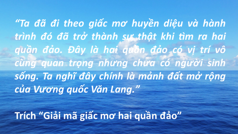 Giải mã giấc mơ hai quần đảo