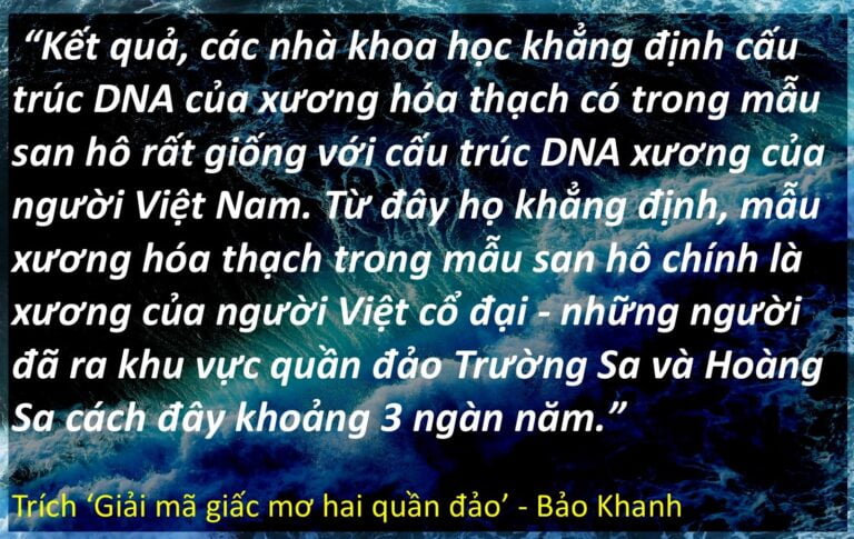 Giải mã giấc mơ hai quần đảo